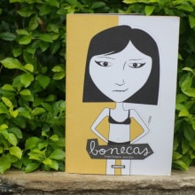 Bonecas - Libro recortable de boñecas. Traditional illustration, Art Direction, Arts, Crafts, Editorial Design, and Collage project by ana vilar - 01.13.2015
