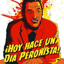 Presidente Perón. Ilustração tradicional projeto de Ralf Wandschneider - 14.01.2015