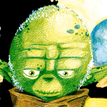 Yoda Master. Traditional illustration project by Jaime Lopez Boyero - 01.14.2015