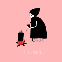 la castanyera. Design, and Traditional illustration project by Elisabet Díez Rodríguez - 10.31.2014