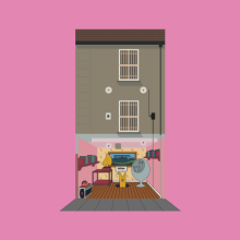 Flat flats. Traditional illustration project by Pablo Alvin - 01.21.2015