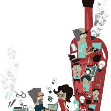 Ilustración Publicitaria para Evento de Empresarios. Traditional illustration, and Graphic Design project by daniel pineda zapata - 01.26.2015