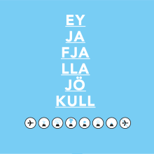 Eyjafjallajökull. Design, Traditional illustration, Graphic Design, T, and pograph project by Julio Gárnez - 01.26.2015