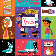 2014 Xmas card. Un proyecto de Ilustración tradicional y Diseño de personajes de Olivier Fritsch - 23.12.2014