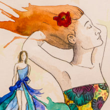 Ilustraciones para Buscando en el armario (blog de moda colombiano). Ilustração tradicional projeto de Amparo Saera - 29.01.2015