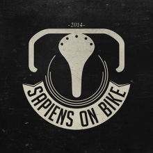 SAPIENS ON BIKE - Logo. Design gráfico projeto de La Gamba Negra - 29.01.2015