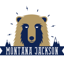 MONTANA JACKSON - Logo. Ilustração tradicional, e Design gráfico projeto de La Gamba Negra - 29.01.2015