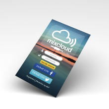 Diseño de App "Mixcloud Electro". Graphic Design, Interactive Design, Multimedia, and Web Design project by Jorge Cáliz - 01.29.2015