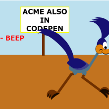 Correcaminos(Beep-Beep). Design, Traditional illustration, Animation, and Web Design project by Judith Neumann - 01.30.2015