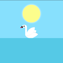 The lake of swan. Design, Animation, and Web Design project by Judith Neumann - 01.30.2015