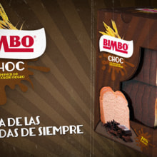Diseño de packaging "Bimbo Choc". Design, 3D, Design gráfico, Marketing, Packaging, e Design de produtos projeto de Jorge Cáliz - 31.01.2015