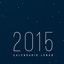 Calendario Lunar 2015. Design gráfico projeto de FLOU FLOU  - 03.02.2015