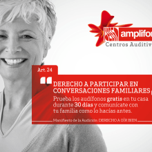 Centros Auditivos Amplifon. Design, Art Direction, Br, ing, Identit, Editorial Design, Marketing, Packaging, Cop, and writing project by Berta López Fernández - 11.19.2012