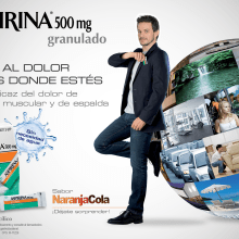Campaña Promocional Aspirina Bayer. Design, Direção de arte, e Marketing projeto de Berta López Fernández - 31.01.2012