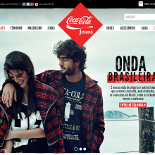 Web Coca-Cola Jeans Brasil 2014. Direção de arte, Moda, Marketing, Multimídia, e Web Design projeto de Berta López Fernández - 30.09.2014