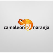 Camaleón Naranja logo. Un proyecto de Br e ing e Identidad de Paco Martos - 04.02.2015