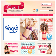 Cecil, tienda de lencería y corsetería. IT, Costume Design, Marketing, Web Design, and Web Development project by ALEJANDRO GIL GONZALEZ - 05.09.2013