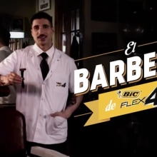 Spot  - Campaña "El Barbero de Bic Flex 4" [Tutoriales] . Un projet de Publicité, Br, ing et identité, Cop , et writing de Gabriel Raimondo - 06.06.2014