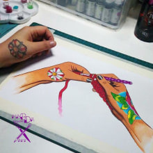 Watercolors on the rox!. Un proyecto de Diseño, Ilustración tradicional, Bellas Artes y Pintura de Magda Molina - 07.01.2015