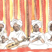 Morocco Sketchbook. Ilustração tradicional, Artes plásticas, e Pintura projeto de Olga Molina - 09.02.2015