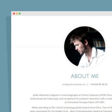 Julián Elizalde. Web Design, e Desenvolvimento Web projeto de Rubén Illescas Urrea - 09.02.2015