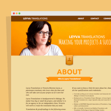 Leyva Translations. Web Design, e Desenvolvimento Web projeto de Rubén Illescas Urrea - 09.02.2015