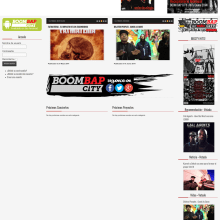 Boom Bap City Cultura Hip Hop. Web Design, e Desenvolvimento Web projeto de Fernando Román Vázquez - 17.10.2013