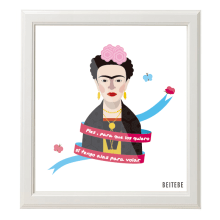 Frida Kahlo. Traditional illustration, and Graphic Design project by Beitebe  - 02.16.2015