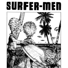 The Invasion of the Surfer-Men. Un proyecto de Ilustración de César Marcén Arrieta - 17.02.2015