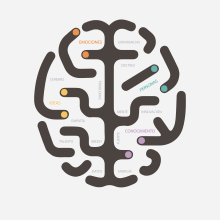 Ilustración cerebro. Traditional illustration project by Rocío González - 09.30.2014