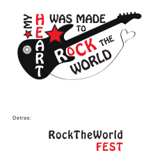 Diseño de camisetas - Rock The World Fest. Traditional illustration, Br, ing, Identit, Events, Fashion, Graphic Design, and Screen Printing project by Ana Almela Torras - 02.18.2014