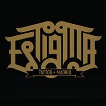 Estigma Tattoo. Design, Traditional illustration, Art Direction, Br, ing, Identit, Graphic Design, T, pograph, and Calligraph project by Bnomio ™ - 05.29.2013