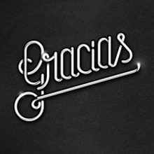 Thank You / Gracias. Design, Traditional illustration, Art Direction, Graphic Design, T, pograph, Writing, and Calligraph project by Bnomio ™ - 12.11.2014