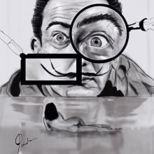 Dalí Ein Projekt aus dem Bereich Design, Traditionelle Illustration, Kunstleitung und Malerei von Pablo Poveda - 19.02.2015