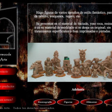 Web Presentación en flash: escultura y artesanía. Un proyecto de Diseño Web de Moisés Alcocer - 19.02.2015