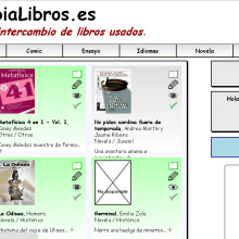 CambiaLibros.es - Comunidad de intercambio de libros de papel. Un proyecto de Diseño Web y Desarrollo Web de Moisés Alcocer - 19.02.2015