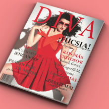 Revista DIVA impresa. Un proyecto de Diseño editorial, Moda y Diseño gráfico de Alexandra Rocchi - 20.02.2015