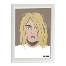 Kurt Cobain. Traditional illustration, and Graphic Design project by Beitebe  - 02.22.2015