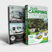 Guía Camping - FECC. Design editorial, Design gráfico, e Tipografia projeto de Twotypes - 25.02.2015