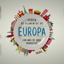 Feria de alimentos de europa. Publicidade, Motion Graphics, e Animação projeto de Cristina Lainez - 25.02.2015