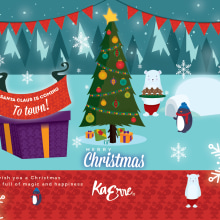 Christmas Card. Een project van Ontwerp van personages y Grafisch ontwerp van Karina Ramos - 27.02.2015