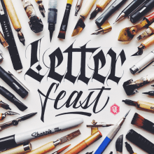 Letter Feast. Un proyecto de Caligrafía de Joan Quirós - 01.03.2015