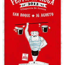  Festa da Auga. Un proyecto de Diseño, Ilustración tradicional, Dirección de arte y Diseño gráfico de Nuria Diaz - 02.08.2012