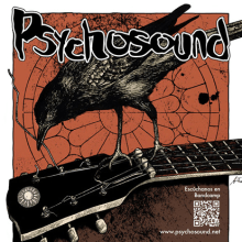 Psychosound Tour Poster. Design, Traditional illustration, and Music project by Ana Marín - 03.02.2015