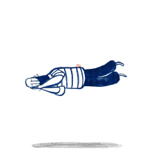 ¿Qué hace un hombre con una sardina en la cabeza?. Traditional illustration project by Raúl Nieto Guridi - 03.02.2015