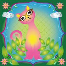 Ilustración gato. Ilustração tradicional projeto de sonia jaén gil - 03.03.2015