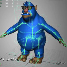 3D Character Setup with Maya. Un proyecto de 3D y Animación de Iván Romero - 26.10.2014