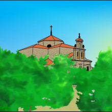 Church. Un proyecto de Ilustración tradicional, Diseño gráfico y Paisajismo de Ana Galván Alonso - 07.03.2015