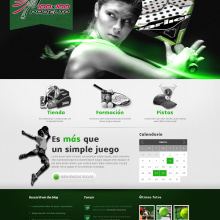 Diseño imagen y web empresa padel. Un proyecto de Br, ing e Identidad y Diseño Web de Salvador Nicolás - 09.03.2015