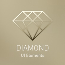 Diamond UI Elements. Un proyecto de UX / UI, Dirección de arte, Diseño gráfico, Diseño Web y Desarrollo Web de ▼ Pat Ba ▼ - 10.03.2015